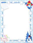 January clip art borders border clipart - WikiClipArt