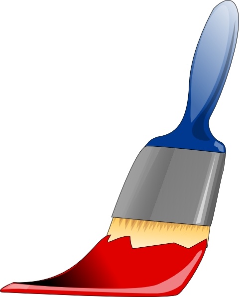 Paintbrush paint brush clip art free vector in open office drawing svg