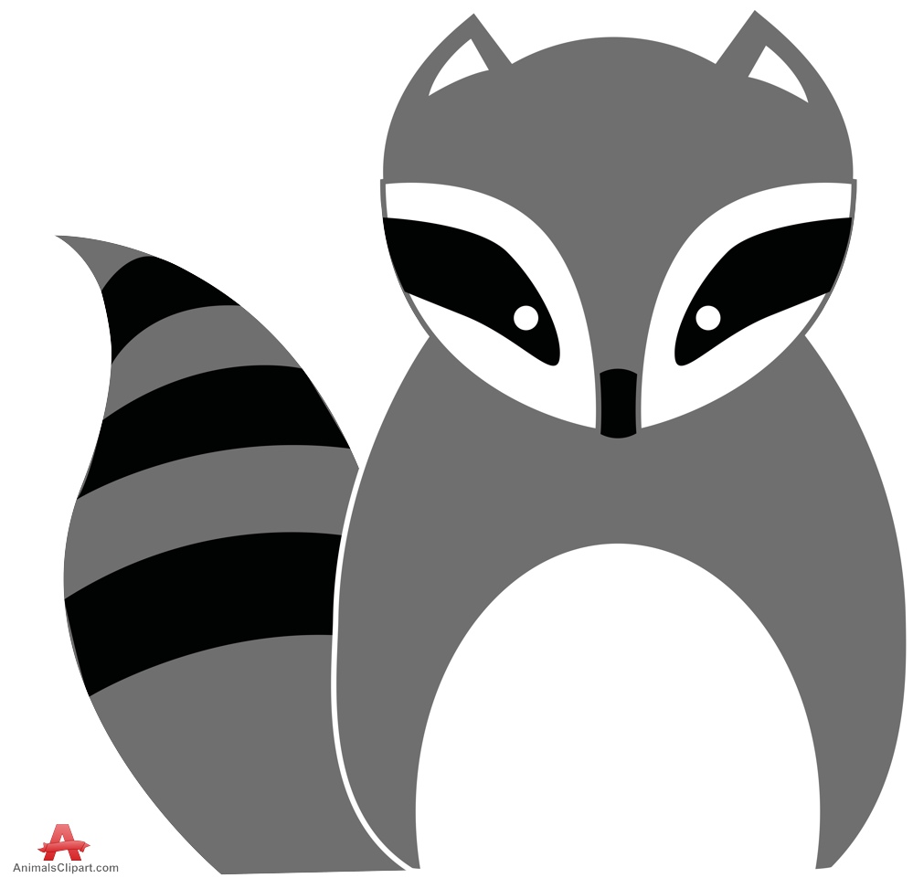 Raccoon clipart free design download
