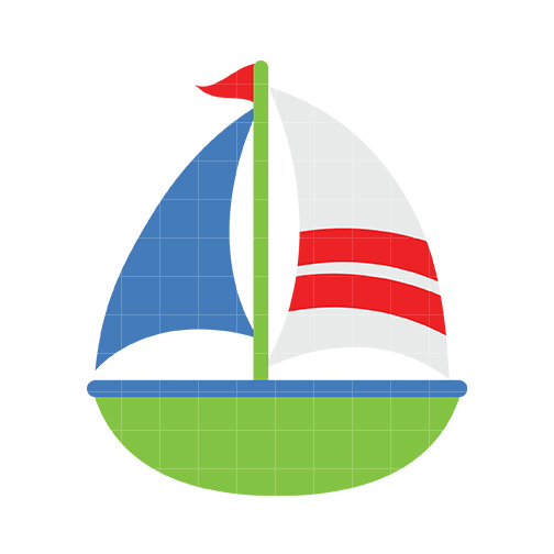 Sail on sailboat clipart