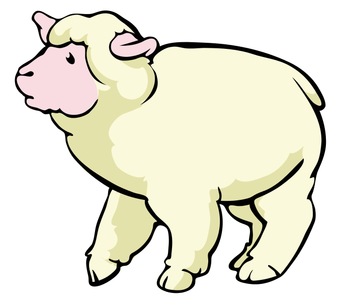 Sheep free to use clipart 2