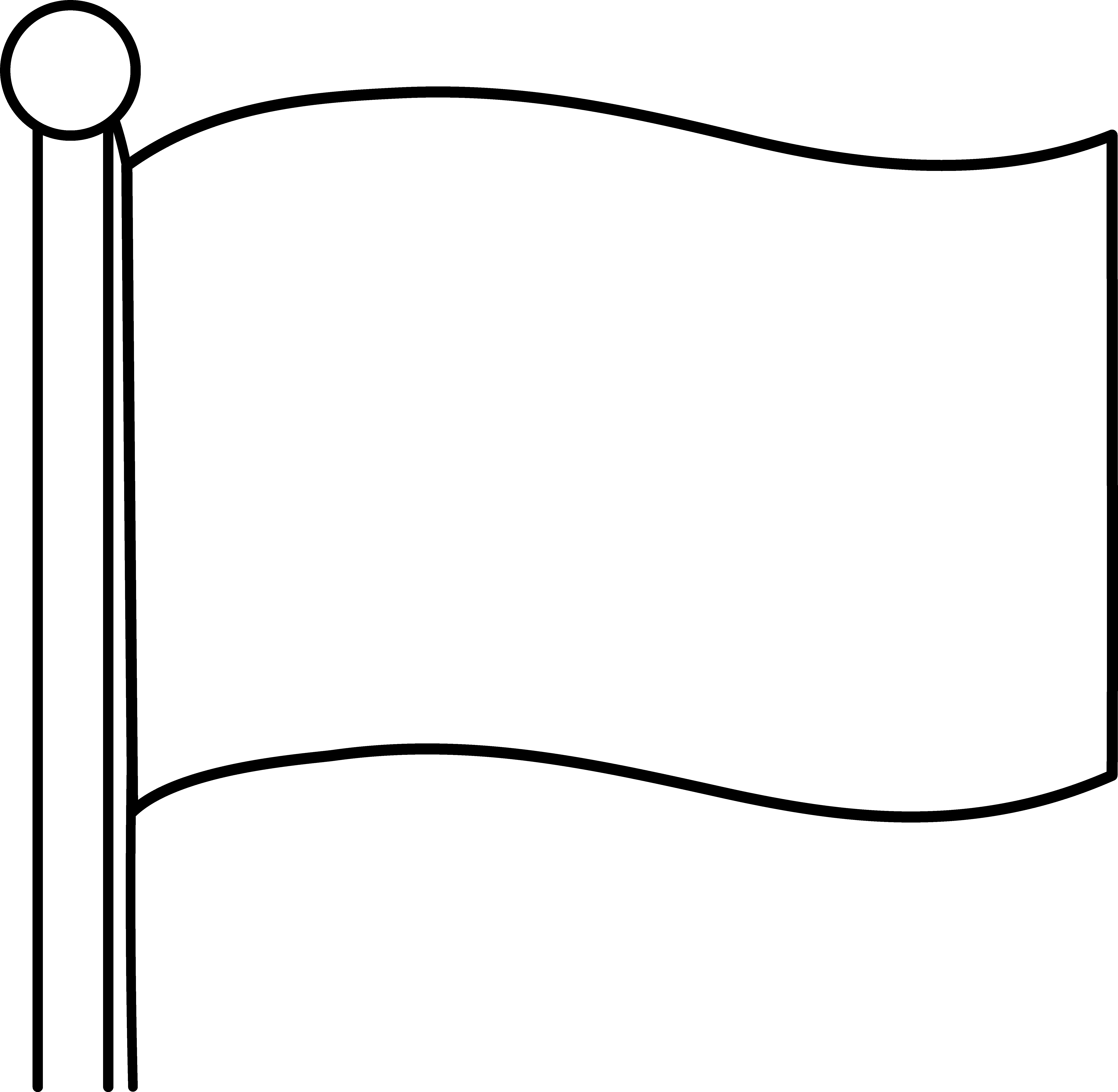 Simple blank flag design free clip art 2