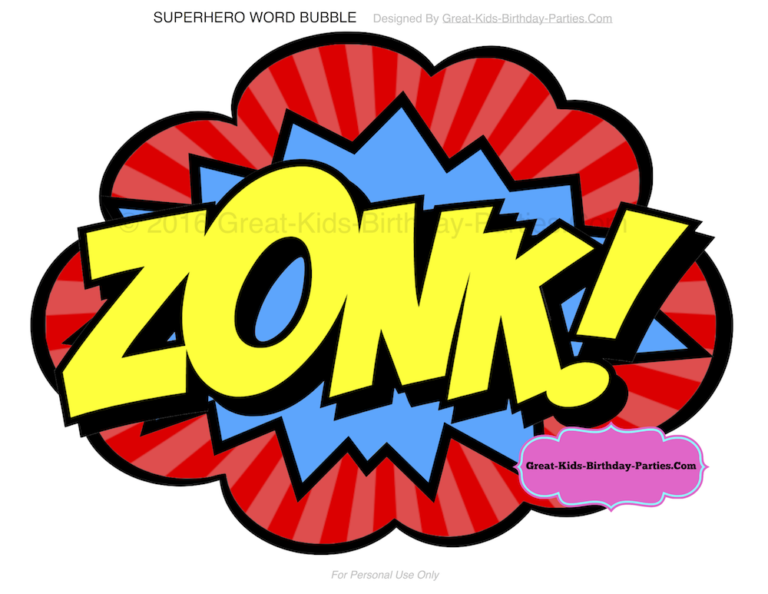 Superhero words superhero printables clip art 4 - WikiClipArt