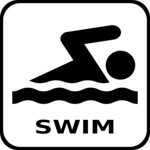 Swimming swim lesson clipart 2