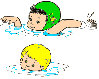 Swimming swim lesson clipart 4