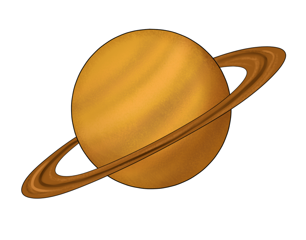 The 9 planets clipart 2