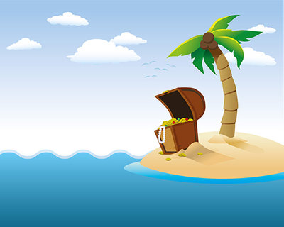Treasure island clipart