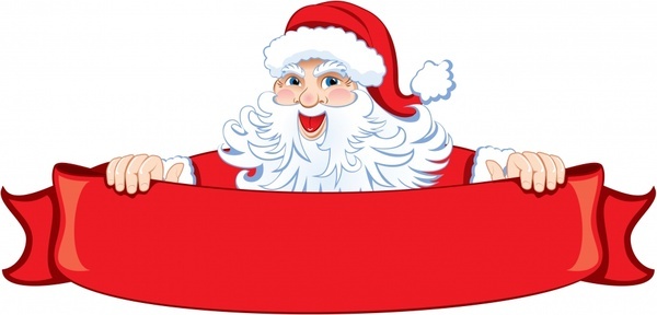 Winter christmas santa claus reindeer clipart free vector download 2
