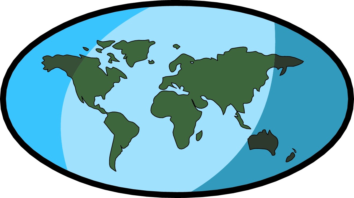 World map clipart 2