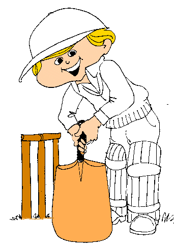 Animated cricket clipart 2