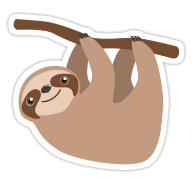 Animated sloth clipart clipartfox