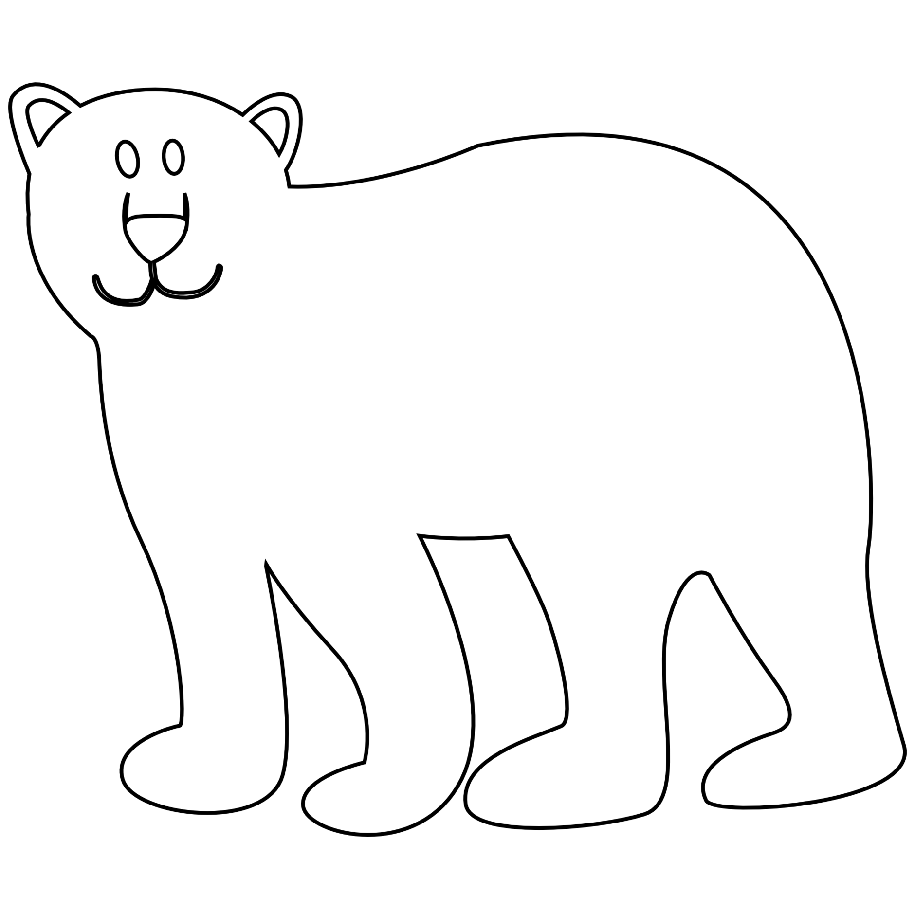 Bear  black and white black and white clipart bear free to use clip art resource