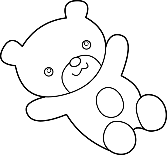 Bear  black and white teddy bear pic black and white teddy clip art