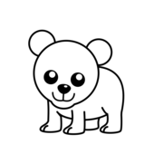 Bear black and white white bear clipart 3 - WikiClipArt