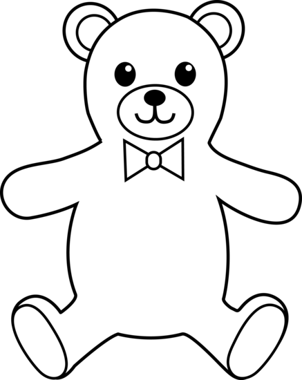 Bear  black and white white bear clipart 6