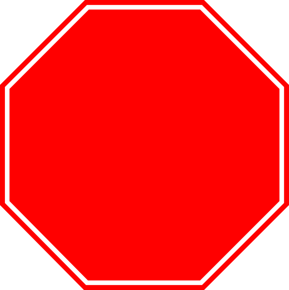 Blank stop sign clip art clipart