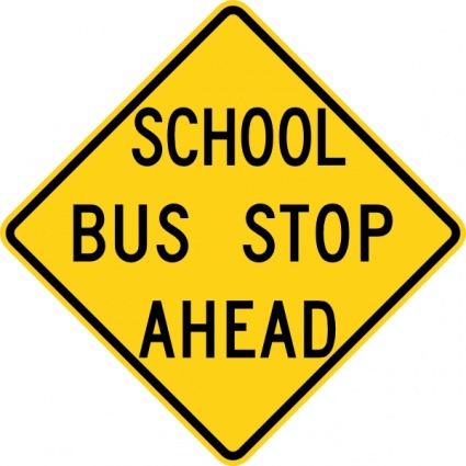 Bus stop sign clipart free images 2