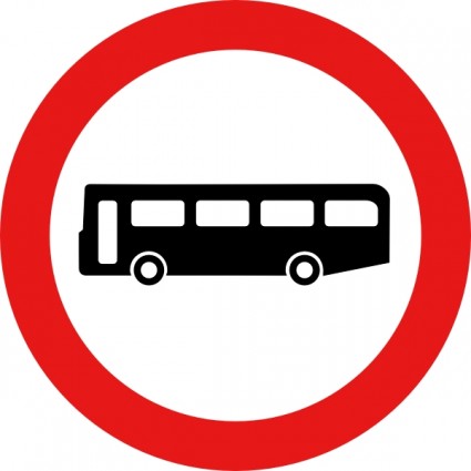 Bus stop sign clipart free images 3