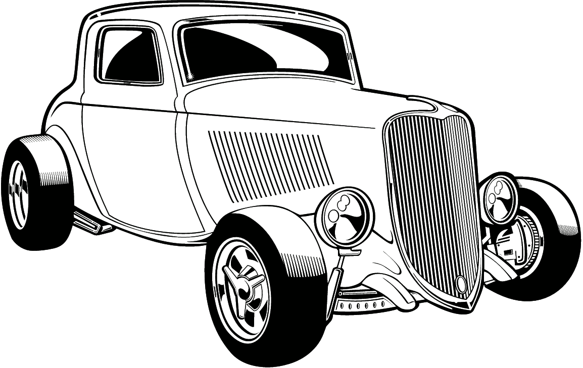 Car  black and white classic car clipart black and white clipartfest