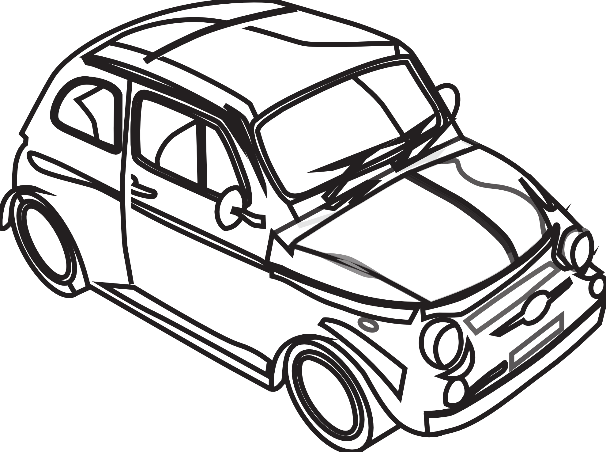 Car  black and white free car black and white clipart 2