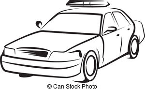 Car  black and white police car black and white clipart clipartfest