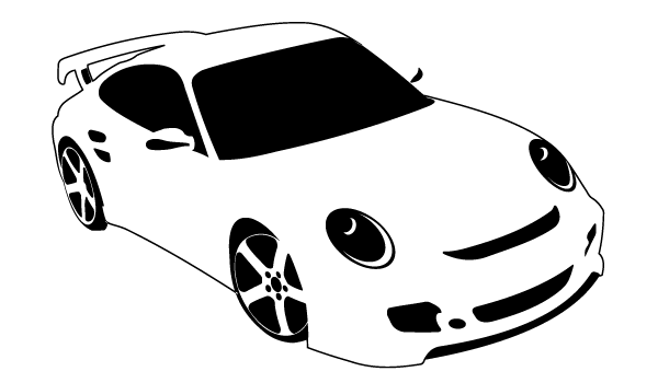 Car  black and white race car black and white clipart