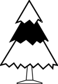 Christmas tree black and white christmas tree clip art black and white