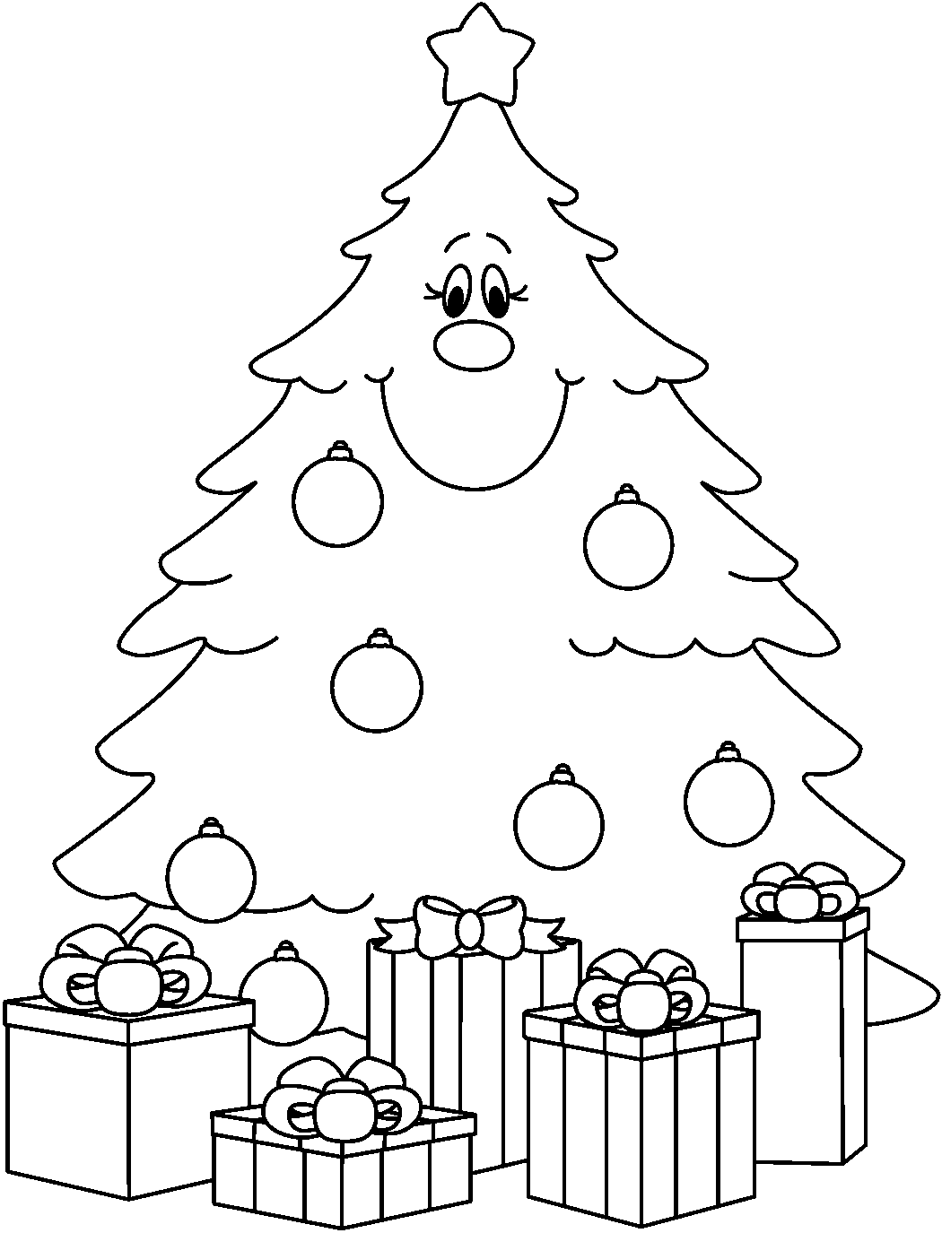 Christmas tree  black and white christmas tree clip art black and white happy holidays 3