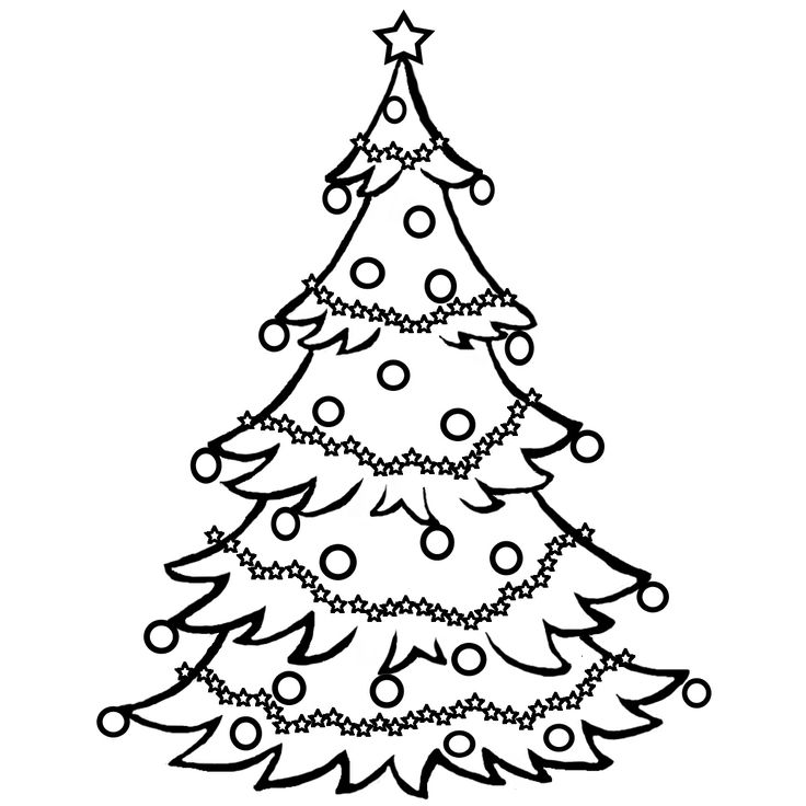 Christmas tree  black and white christmas tree clipart black and white free 2