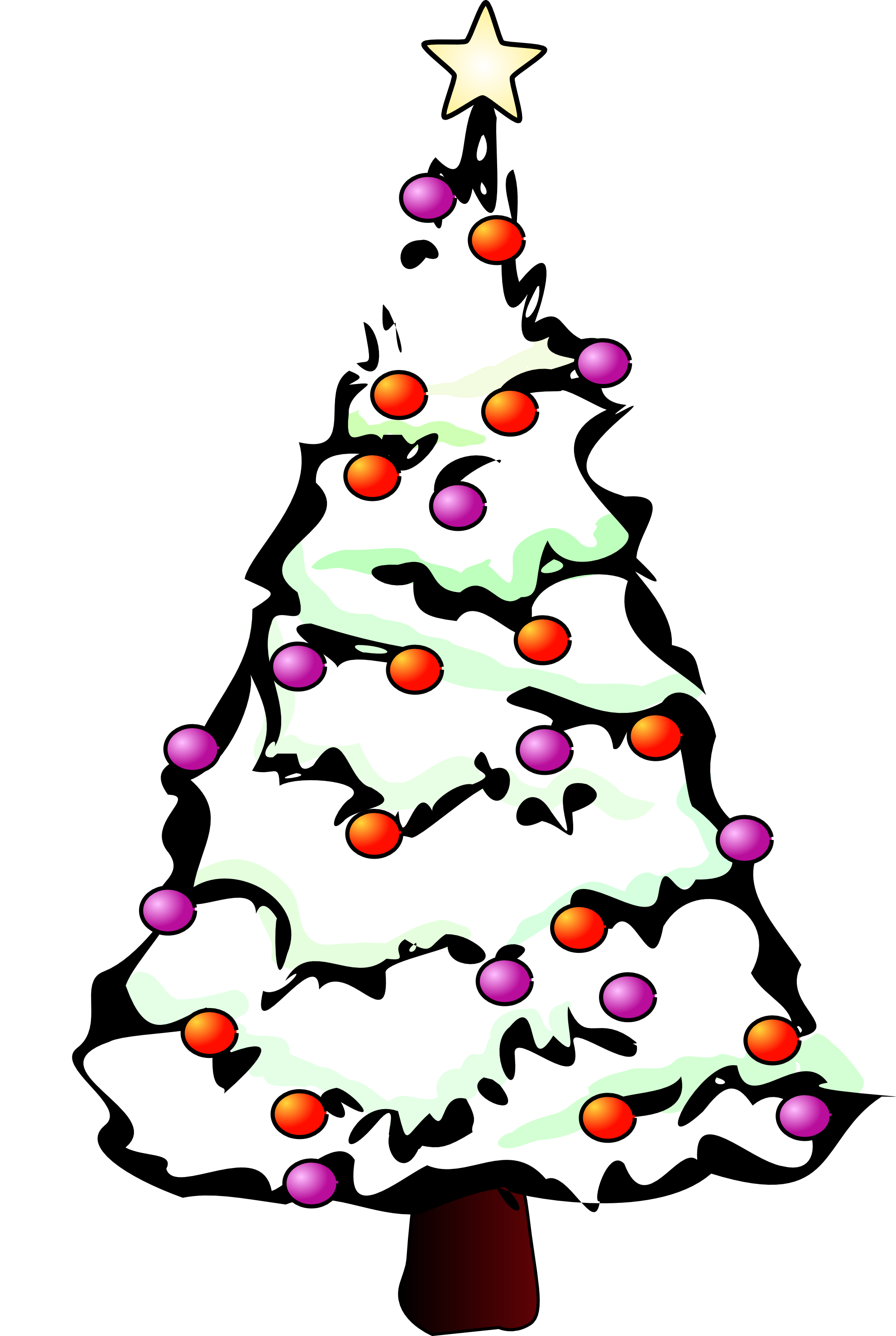 Christmas tree  black and white christmas tree clipart white clipartfest