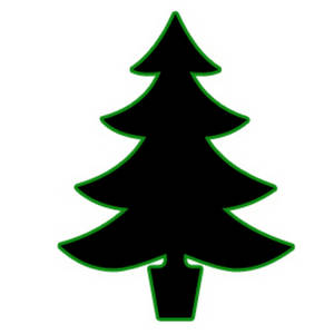 Christmas tree  black and white green christmas tree clipart black and white clipartfest