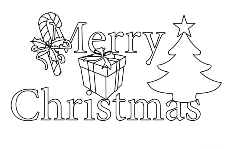 Christmas tree black and white merry christmas clip art free tree ...