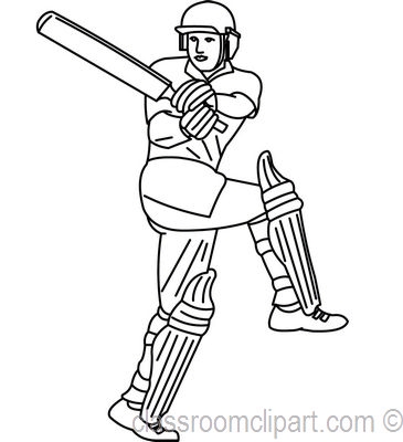 Cricket players clipart clipartfest 2