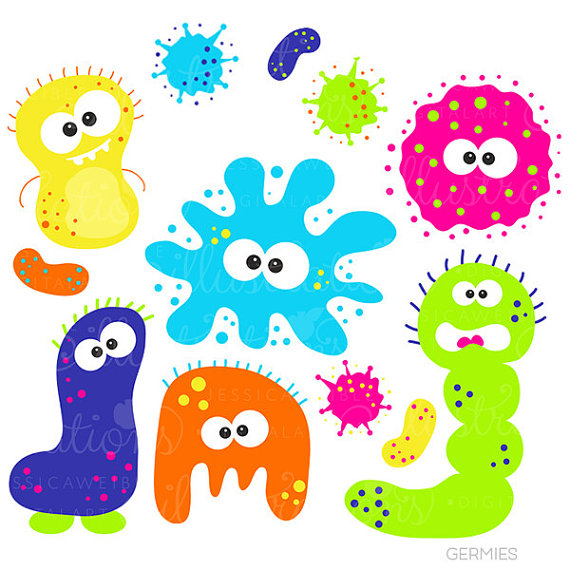 Cute bacteria clipart clipartfest