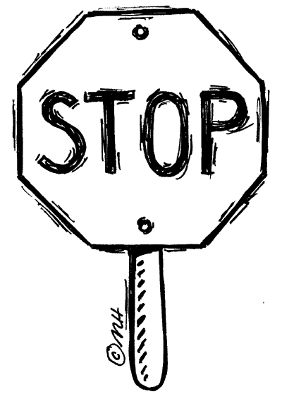Cute stop sign clipart