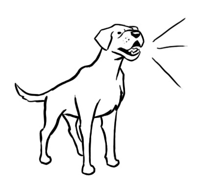 Dog  black and white barking dog clipart free download clip art on