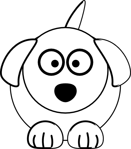 Dog  black and white cute dog clipart black and white free images