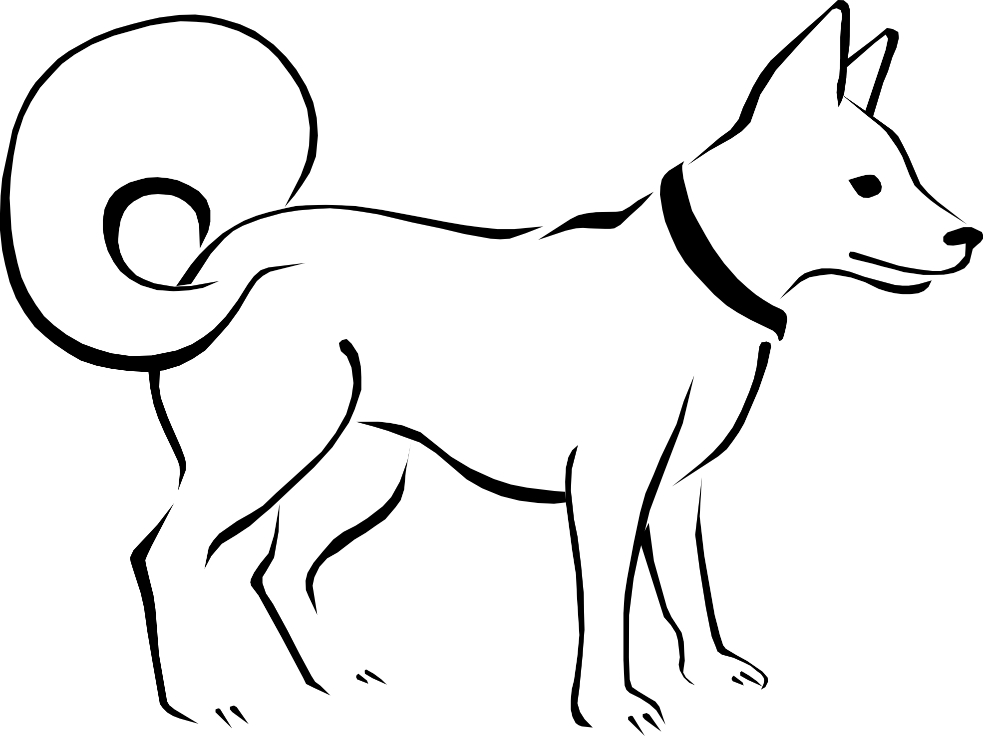 Dog  black and white dog clip art black and white free clipart images 3
