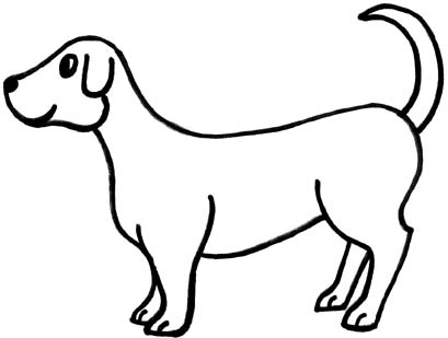 Dog  black and white dog clip art black and white free clipart images 5