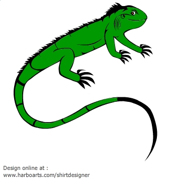 Download iguana vector graphic clipart