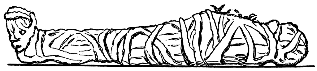 Egyptian mummy clipart 3