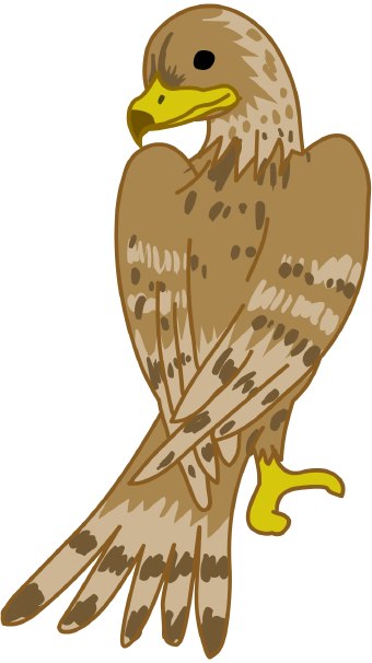 Falcon clip art 2