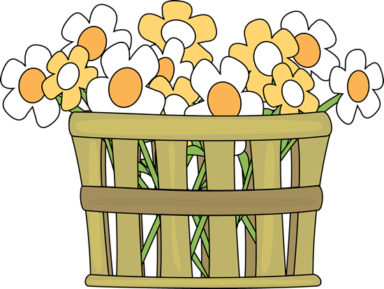 Flower basket clipart