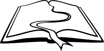 Flowing river outline clipart