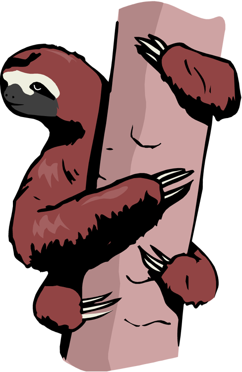 Free sloth clipart 2