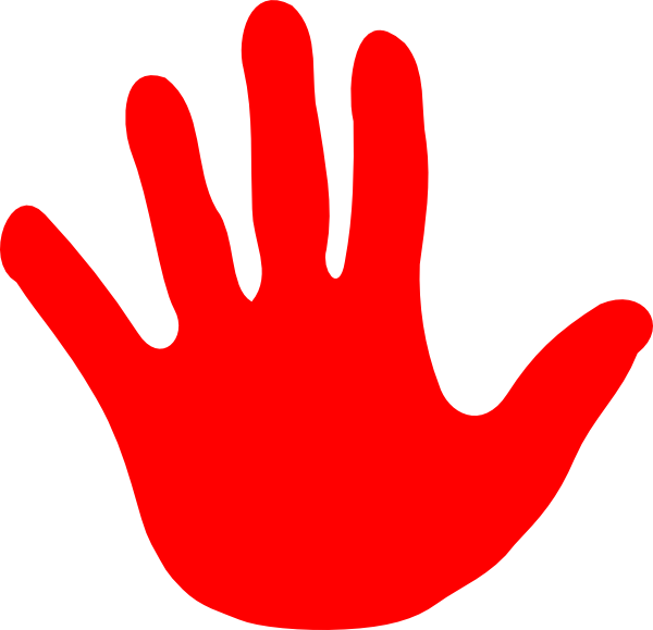 Hand stop sign clipart 4