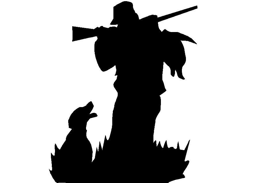 Hunting dog silhouette clip art