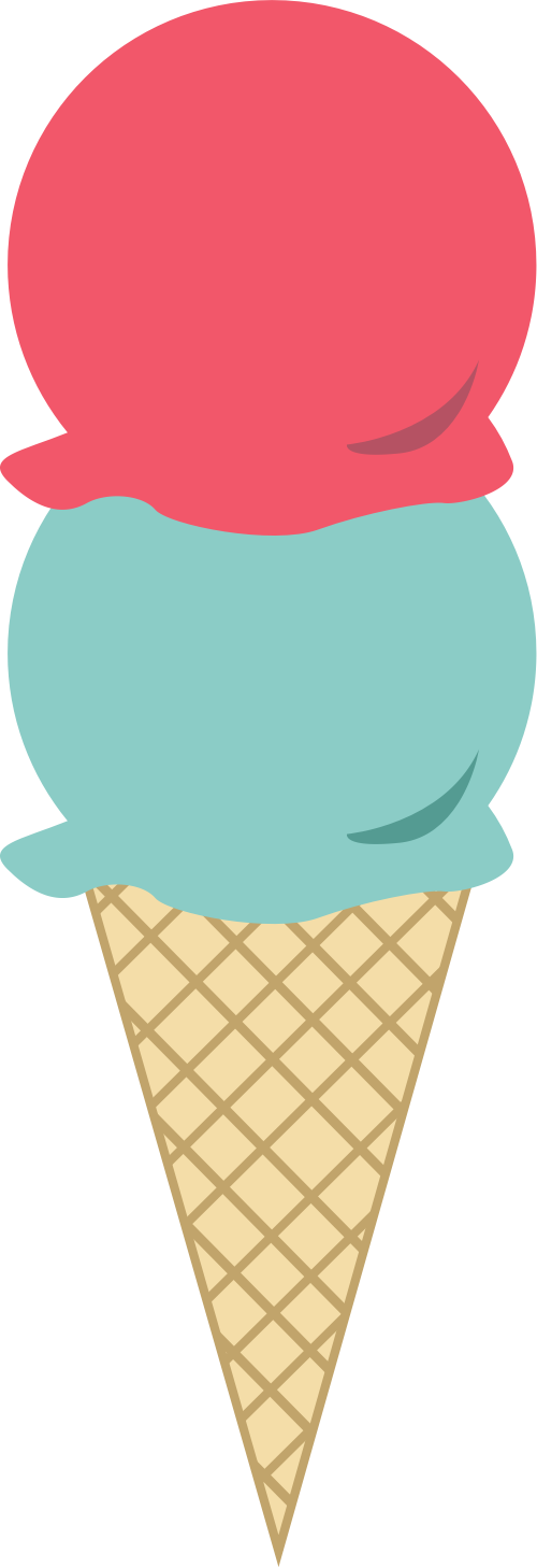 Ice cream cone clipart of ice