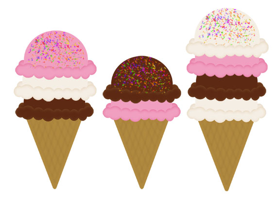 Ice cream cones clip art clipartfest