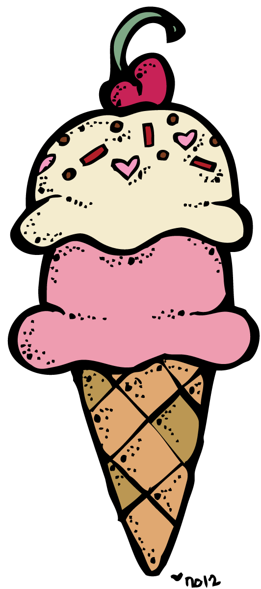 Ice cream cones cute clipart and on